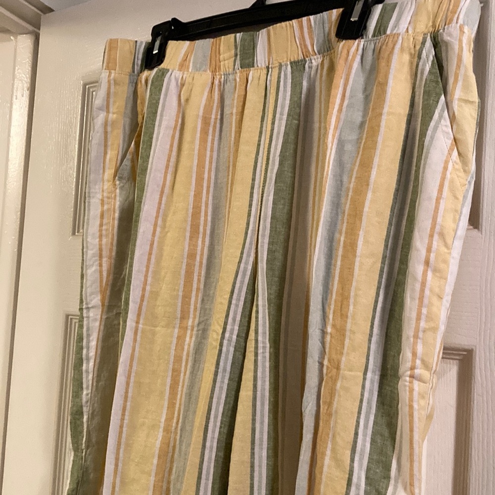 Striped pants, XL, news with tags